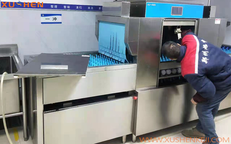 飯店洗碗機，旭申長龍式洗碗機，鄭州洗碗機廠家