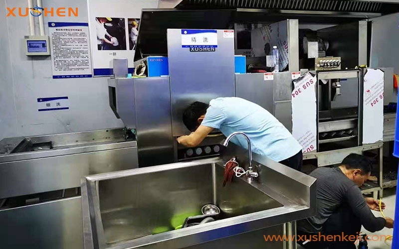 學(xué)校洗碗機(jī)，長(zhǎng)龍式洗碗機(jī)，洗碗機(jī)廠家